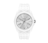 Quarzuhr DIESEL "Stinger 3-Hand", weiß, Armbanduhren, Herren, Quarzuhr, Armbanduhr, Silikonarmband, analog (99461803-0) weiß