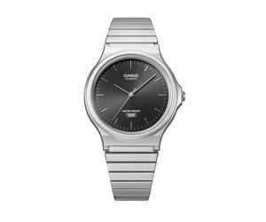 Quarzuhr, edelstahlfarben, schwarz, CASIO TIMELESS COLLECTION, Armbanduhren, Damen, Quarzuhr, Armbanduhr, Damenuhr, Edelstahlarmband, analog (68403625-0) edelstahlfarben, schwarz