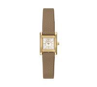 Quarzuhr EMPORIO ARMANI, braun, goldfarben, Armbanduhren, Damen, Quarzuhr, Armbanduhr, Damenuhr, Lederarmband, analog (53715922-0) braun, goldfarben