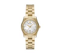 Quarzuhr EMPORIO ARMANI, gelbgoldfarben, Armbanduhren, Damen, Quarzuhr, Armbanduhr, Damenuhr, Edelstahlarmband, analog, Tag (42455363-0) gelbgoldfarben