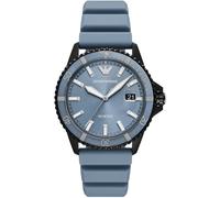 Emporio Armani Herren Analog Quarz Uhr mit Silikon Armband AR11685