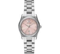 Quarzuhr EMPORIO ARMANI, rosa (edelstahlfarben, rosa), Armbanduhren, Damen, Quarzuhr, Armbanduhr, Damenuhr, Edelstahlarmband, analog, Tag (96433462-0) edelstahlfarben, rosa