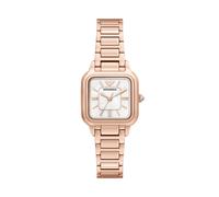 Quarzuhr EMPORIO ARMANI, rosa (roségoldfarben), Armbanduhren, Damen, Quarzuhr, Armbanduhr, Damenuhr, Edelstahlarmband, analog (62546823-0) roségoldfarben