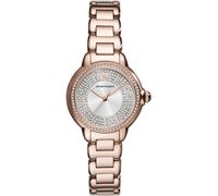 Quarzuhr EMPORIO ARMANI, rosa (roségoldfarben), Armbanduhren, Damen, Quarzuhr, Armbanduhr, Damenuhr, Edelstahlarmband, analog (50970617-0) roségoldfarben