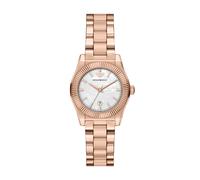 Quarzuhr EMPORIO ARMANI, rosa (roségoldfarben, perlmuttfarben), Armbanduhren, Damen, Quarzuhr, Armbanduhr, Damenuhr, Edelstahlarmband, analog, Tag (16620545-0) roségoldfarben, perlmuttfarben