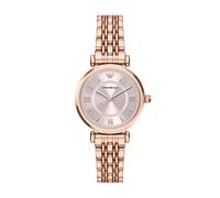 Quarzuhr EMPORIO ARMANI, rosa (roségoldfarben, pink), Armbanduhren, Damen, Quarzuhr, Armbanduhr, Damenuhr, Edelstahlarmband, analog, Glassteine (90817942-0) roségoldfarben, pink