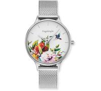 Quarzuhr ENGELSRUFER "Flower", edelstahlfarben, Armbanduhren, Damen, Quarzuhr, Armbanduhr, Damenuhr, Edelstahlarmband, analog (23342155-0) edelstahlfarben