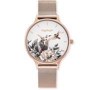 Quarzuhr ENGELSRUFER "Flower", roségoldfarben, Armbanduhren, Damen, Quarzuhr, Armbanduhr, Damenuhr, Edelstahlarmband, analog (44226353-0) roségoldfarben