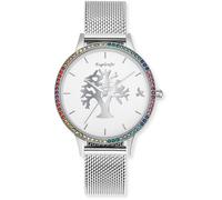Quarzuhr ENGELSRUFER "Lebensbaum", edelstahlfarben, Armbanduhren, Damen, Quarzuhr, Armbanduhr, Damenuhr, Edelstahlarmband, analog (74558243-0) edelstahlfarben