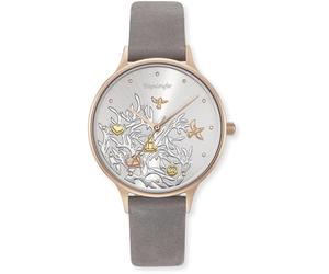 Quarzuhr ENGELSRUFER "Lebensbaum Trico, ERWA-TREE01-NGY1-MR", grau, Armbanduhren, Damen, Quarzuhr (56139958-0) grau