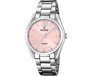 Quarzuhr FESTINA "Boyfriend Collection", silber (silberfarben), Armbanduhren, Damen, Quarzuhr, Armbanduhr, Damenuhr, Edelstahlarmband (18286119-0) silberfarben