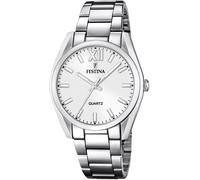 Quarzuhr FESTINA "Boyfriend Collection", silber (silberfarben, silberfarben), Armbanduhren, Damen, Quarzuhr, Armbanduhr, Damenuhr, Edelstahlarmband (11121669-0) silberfarben, silberfarben