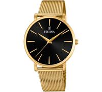 Quarzuhr FESTINA "Ladies Classic", gold (goldfarben), Armbanduhren, Damen, Quarzuhr, Armbanduhr, Damenuhr, Edelstahlarmband (88169655-0) goldfarben