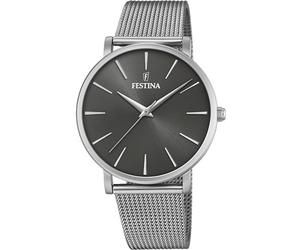 Quarzuhr FESTINA "Ladies Classic", silber (silberfarben), Armbanduhren, Damen, Quarzuhr, Armbanduhr, Damenuhr, Edelstahlarmband (84198738-0) silberfarben