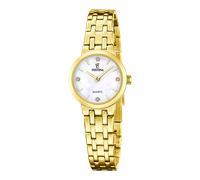 Quarzuhr FESTINA "Mademoiselle", goldfarben, perlmuttfarben, Armbanduhren, Damen, Quarzuhr, Armbanduhr, Damenuhr, Edelstahlarmband, analog (59225540-0) goldfarben, perlmuttfarben