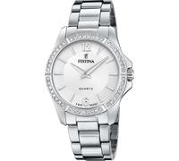 Quarzuhr FESTINA "Mademoiselle", silber (silberfarben), Armbanduhren, Damen, Quarzuhr, Armbanduhr, Damenuhr, Edelstahlarmband (21635506-0) silberfarben