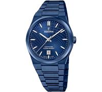Quarzuhr FESTINA "Rivé Collection", blau, Armbanduhren, Herren, Quarzuhr, Armbanduhr, Damenuhr, Herrenuhr, Swiss Made, Edelstahlarmband, Datum (58772806-0)