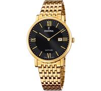 Quarzuhr FESTINA, schwarz (goldfarben, schwarz), Armbanduhren, Herren, Quarzuhr, Armbanduhr, Herrenuhr, Damenuhr, Datum, Saphirglas, Swiss Made (84082539-0)