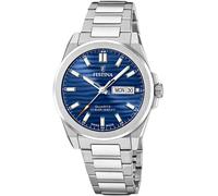 Quarzuhr FESTINA, silberfarben, blau, Armbanduhren, Damen, Quarzuhr, Armbanduhr, Damenuhr, Herrenuhr, Swiss Made, Edelstahlarmband, Datum (98588204-0)