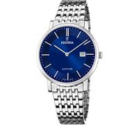 Quarzuhr FESTINA "Swiss Made Collection", blau (silberfarben, blau), Armbanduhren, Herren, Quarzuhr, Armbanduhr, Herrenuhr, Damenuhr, Edelstahlband, Saphirglas, Swiss Made (70440133-0)