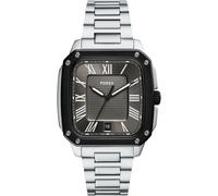 Quarzuhr FOSSIL "Crosby", grau (edelstahlfarben, anthrazit), Armbanduhren, Herren, Quarzuhr, Armbanduhr, Herrenuhr, Edelstahlarmband, analog, Tag (77886140-0) edelstahlfarben, anthrazit