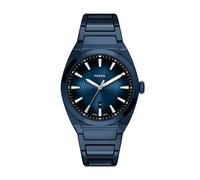 Quarzuhr FOSSIL "Everett", blau, Armbanduhren, Herren, Quarzuhr, Armbanduhr, Herrenuhr, Edelstahlarmband, analog, Tag (17165818-0) blau