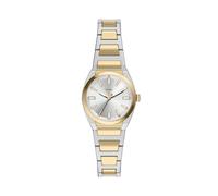 Quarzuhr FOSSIL "Everett", gold (edelstahlfarben, gelbgoldfarben, silberfarben), Armbanduhren, Damen, Quarzuhr, Armbanduhr, Edelstahlarmband, analog, Glassteine (55683053-0) edelstahlfarben, gelbgoldf