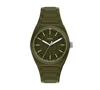 Quarzuhr FOSSIL "Everett", grün, Armbanduhren, Herren, Quarzuhr, Armbanduhr, Silikonarmband, analog (92665340-0) grün