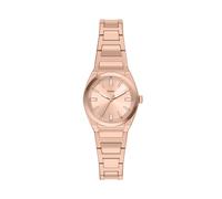 Quarzuhr FOSSIL "Everett", rosa (roségoldfarben, roségoldfarben), Armbanduhren, Damen, Quarzuhr, Armbanduhr, Edelstahlarmband, analog, Glassteine (65952509-0) roségoldfarben, roségoldfarben