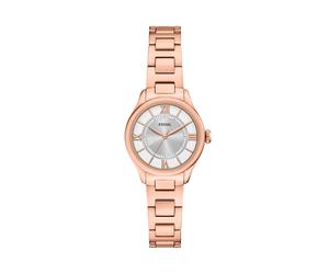 Quarzuhr FOSSIL "Gilmore", gold (roségoldfarben), Armbanduhren, Damen, Quarzuhr, Armbanduhr, Damenuhr, Edelstahlarmband, analog (57334657-0) roségoldfarben