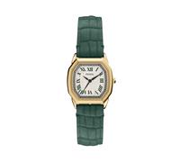 Quarzuhr FOSSIL "HARLOW", grün, goldfarben, Armbanduhren, Damen, Quarzuhr, Armbanduhr, Damenuhr, Lederarmband, analog (70287731-0) grün, goldfarben