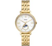 Quarzuhr FOSSIL "JACQUELINE MOONPHASE", gold (goldfarben), Armbanduhren, Damen, Armbanduhr, Damenuhr, Perlmutt-Zifferblatt, Mondphase,Edelstahlarmband (15908648-0) goldfarben