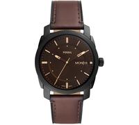 Quarzuhr FOSSIL "MACHINE", braun, Armbanduhren, Herren, Quarzuhr, Armbanduhr, Herrenuhr, Datum, Nachhaltigkeitssiegel, Lederarmband (14582016-0) braun