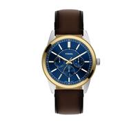Quarzuhr FOSSIL "Pearson", braun (dunkelbraun, schwarz), Armbanduhren, Herren, Quarzuhr, Armbanduhr, Lederarmband, analog, Tag, Wochentag, 12/24-Std.-Anzeige (67984230-0) dunkelbraun, schwarz
