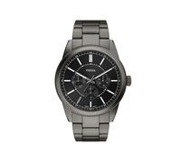 Quarzuhr FOSSIL "PEARSON", grau (anthrazit, gunfarben), Armbanduhren, Herren, Quarzuhr, Armbanduhr, Herrenuhr, Edelstahlarmband, analog, Tag, Wochentag (33667665-0) anthrazit, gunfarben