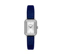 Quarzuhr FOSSIL "Raquel", blau, silberfarben, Armbanduhren, Damen, Quarzuhr, Armbanduhr, Damenuhr, analog, Glassteine (52391900-0) blau, silberfarben