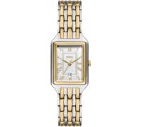 Quarzuhr FOSSIL "RAQUEL", gold (silberfarben, goldfarben), Armbanduhren, Damen, Quarzuhr, Armbanduhr, Damenuhr, Edelstahlarmband, analog, Tag (81400752-0) silberfarben, goldfarben