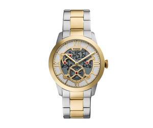 Quarzuhr FOSSIL "Townsman", edelstahlfarben, gelbgoldfarben, Armbanduhren, Herren, Quarzuhr, Armbanduhr, Edelstahlarmband, digital, analog (71037562-0) edelstahlfarben, gelbgoldfarben