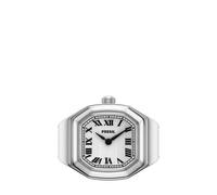 Quarzuhr FOSSIL "Watch Ring", edelstahlfarben, Armbanduhren, Damen, Quarzuhr, Armbanduhr, Damenuhr, Edelstahlarmband, analog (93285714-0) edelstahlfarben