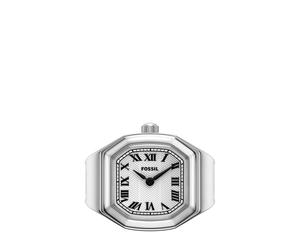 Quarzuhr FOSSIL "Watch Ring", edelstahlfarben, Armbanduhren, Damen, Quarzuhr, Armbanduhr, Damenuhr, Edelstahlarmband, analog (93285714-0) edelstahlfarben