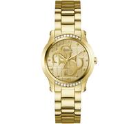 Quarzuhr GUESS "ANNETTE", gold (goldfarben), Armbanduhren, Damen, Quarzuhr, Armbanduhr, Damenuhr, Edelstahlarmband, analog (45270360-0) goldfarben