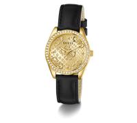 Guess Damen Uhr Armbanduhr BOA GW0989L1 LederSchwarz