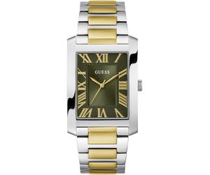 Quarzuhr GUESS "CLYDE", silber (silberfarben, goldfarben), Armbanduhren, Herren, Quarzuhr, Armbanduhr, Herrenuhr, Edelstahlarmband (79828368-0) silberfarben, goldfarben