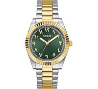 Quarzuhr GUESS "CONNOISSEUR", goldfarben, silberfarben, Armbanduhren, Herren, Quarzuhr, Armbanduhr, Herrenuhr, Edelstahlarmband, analog (39488059-0) goldfarben, silberfarben