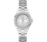 Quarzuhr GUESS "CONTESSA", silber (silberfarben), Armbanduhren, Damen, Quarzuhr, Armbanduhr, Damenuhr, Edelstahlarmband (63516849-0) silberfarben