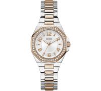 Quarzuhr GUESS "CONTESSA", silber (silberfarben, roségoldfarben), Armbanduhren, Damen, Quarzuhr, Armbanduhr, Damenuhr, Edelstahlarmband (22740637-0) silberfarben, roségoldfarben