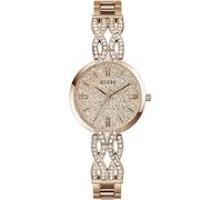 Quarzuhr GUESS "CORAL", gold (roségoldfarben), Armbanduhren, Damen, Quarzuhr, Armbanduhr, Damenuhr, Edelstahlarmband (17491727-0) roségoldfarben