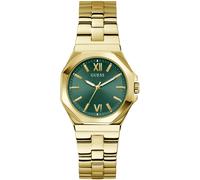 Quarzuhr GUESS "EMPRESS", gold (goldfarben), Armbanduhren, Damen, Quarzuhr, Armbanduhr, Damenuhr, Edelstahlarmband (71206136-0) goldfarben