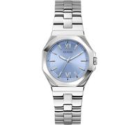 Quarzuhr GUESS "EMPRESS", silber (silberfarben), Armbanduhren, Damen, Quarzuhr, Armbanduhr, Damenuhr, Edelstahlarmband (60037513-0) silberfarben