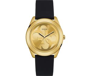 Quarzuhr GUESS "G TWIST", schwarz, Armbanduhren, Damen, Quarzuhr, Armbanduhr, Damenuhr, analog, Silikonarmband (85569526-0) schwarz